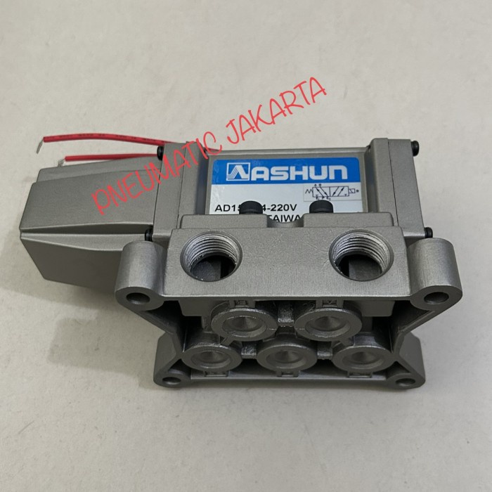 ✅Termurah Solenoid Valve Ashun Ad15-304B Ac220V 5/2 Ways 1/2 Inch Bisa Sameday