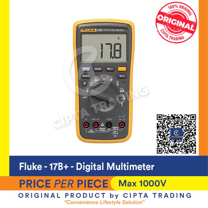 ✅Sale Digital Multimeter - Fluke - Fluke 17B Terbaru