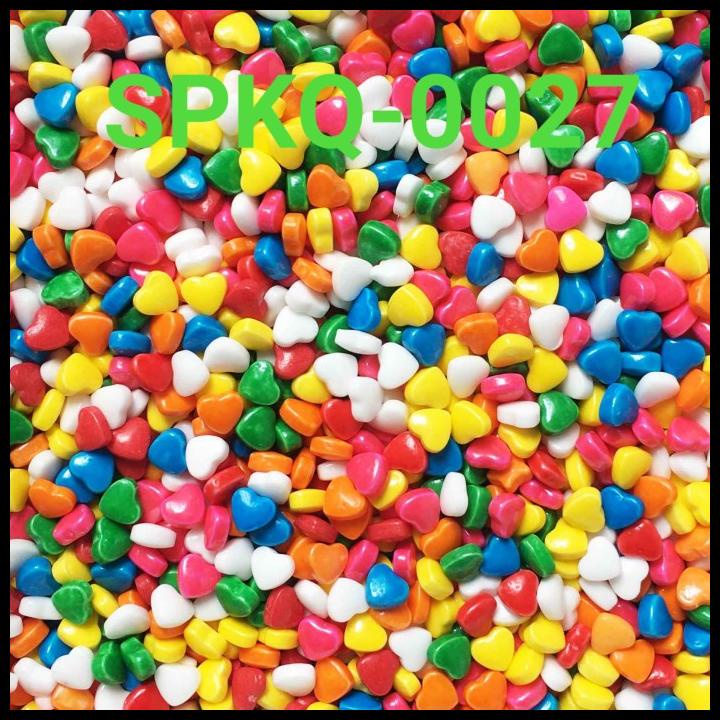 

BEST DEAL SPKQ-0027 SPRINKLES SPRINKLE SPRINKEL 250GR HATI WARNA WARNI !!!!!