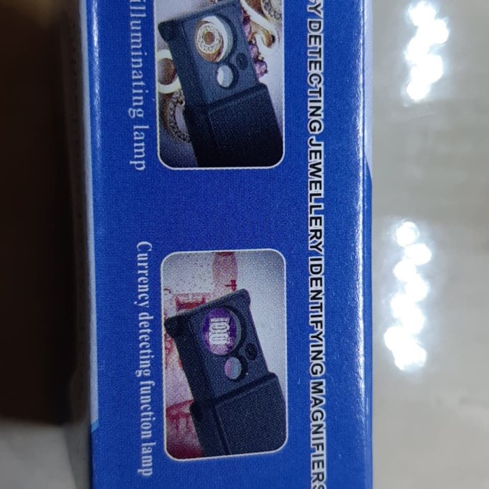 

Kaca Pembesar Magnifer Lup 60X Dan 30X Ada Lampu Cek Uang Nya