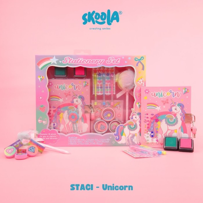 

Skoola Stationery Set Alat Tulis Anak Perempuan Animals - Stani Staci