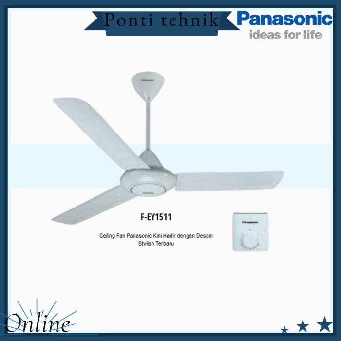 Kipas Angin Gantung Panasonic Ceiling Fan Fey-15111