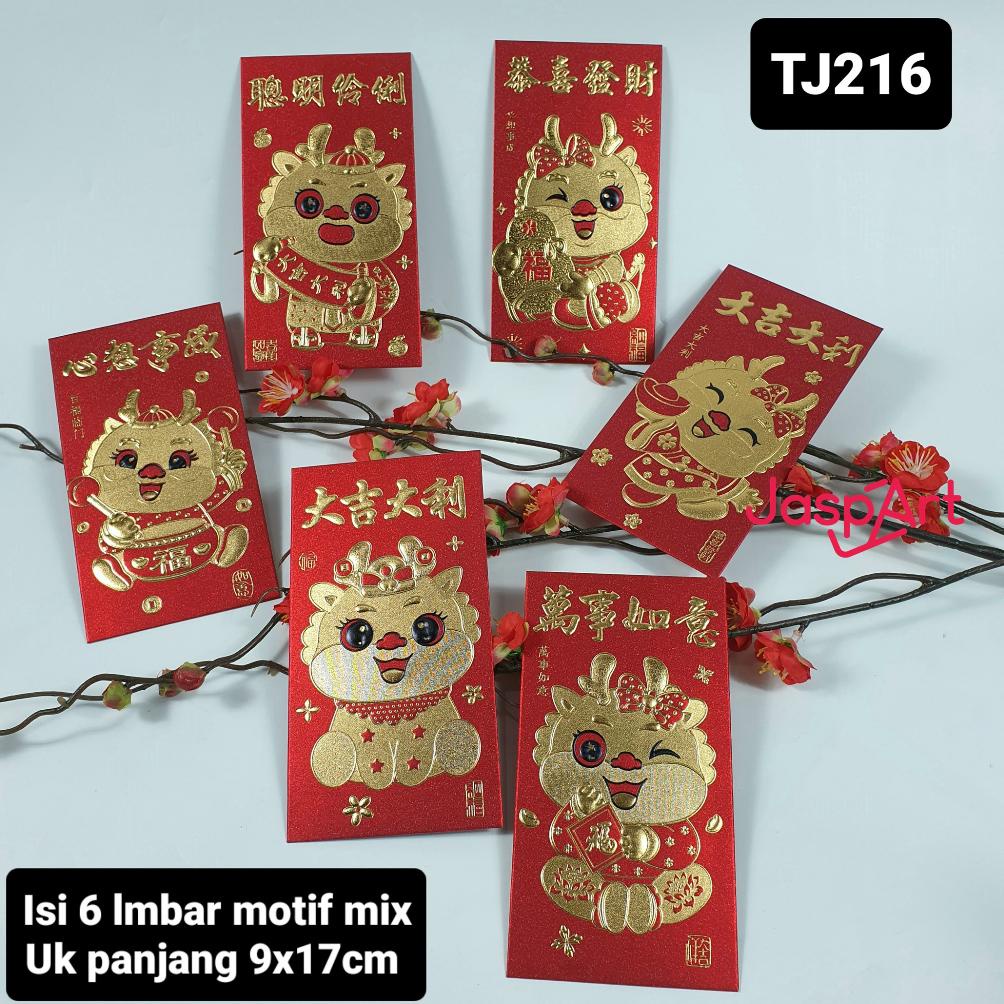 

Angpao Imlek Panjang Shio Naga 2024 Gold Emas Tebal