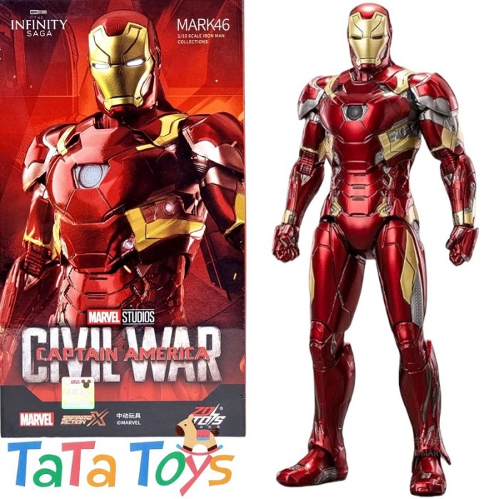 ZD TOYS IRON MAN MARK 46 - MARVEL AVENGERS IRONMAN MK46 ZHONGDONG 1/10