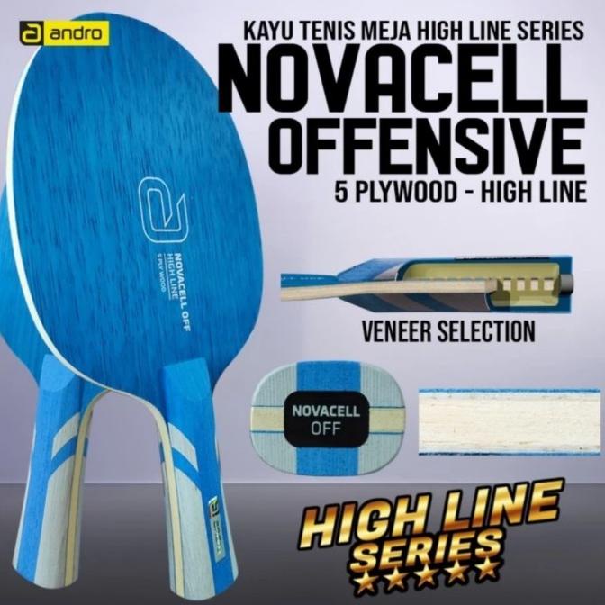 Kayu Bet Tenis Meja Andro Novacell Offensive 5 Plywood Germany  Kode 1205