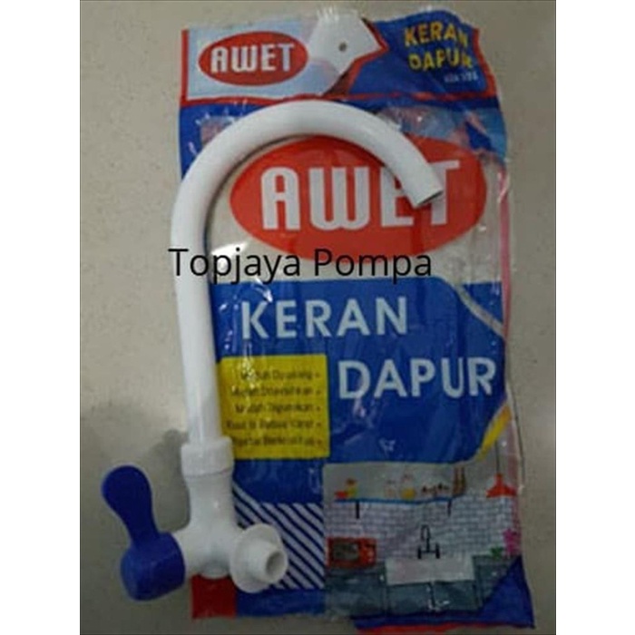 KRAN CUCI PIRING PLASTIK PE 1/2" Anti Karat , Sangat Awet