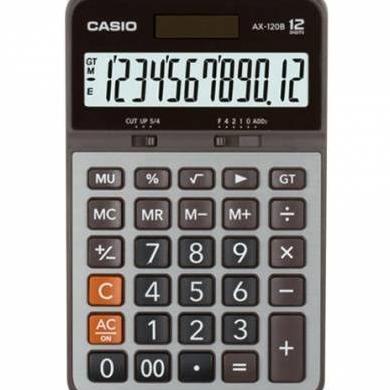 

Casio AX 120 B - Calculator Desktop Kalkulator Meja Kantor AX-120B