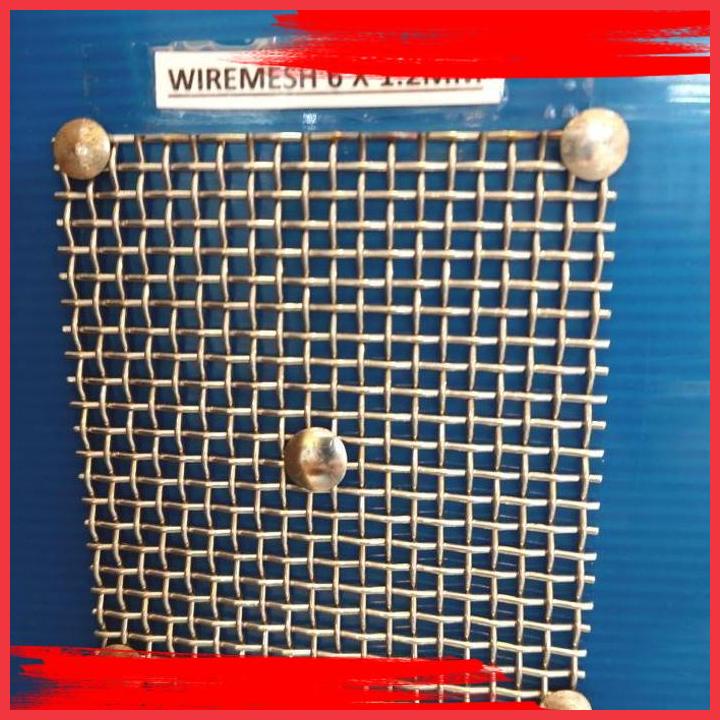 

(KENA) KAWAT SARINGAN WIREMESH 6 X 1,2MM X 5 METER / SS304 ( ANYAMAN LURUS )