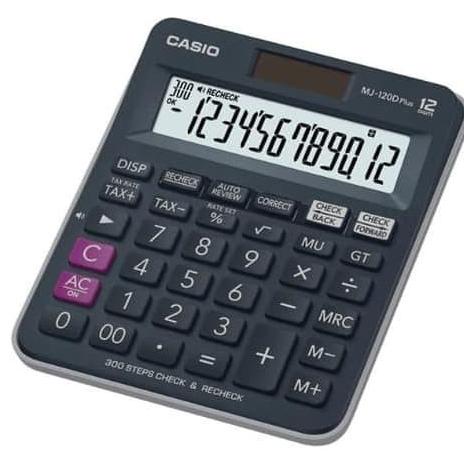 

Casio Desktop MJ-120D - Kalkulator Meja Office Check Correct MJ 120D