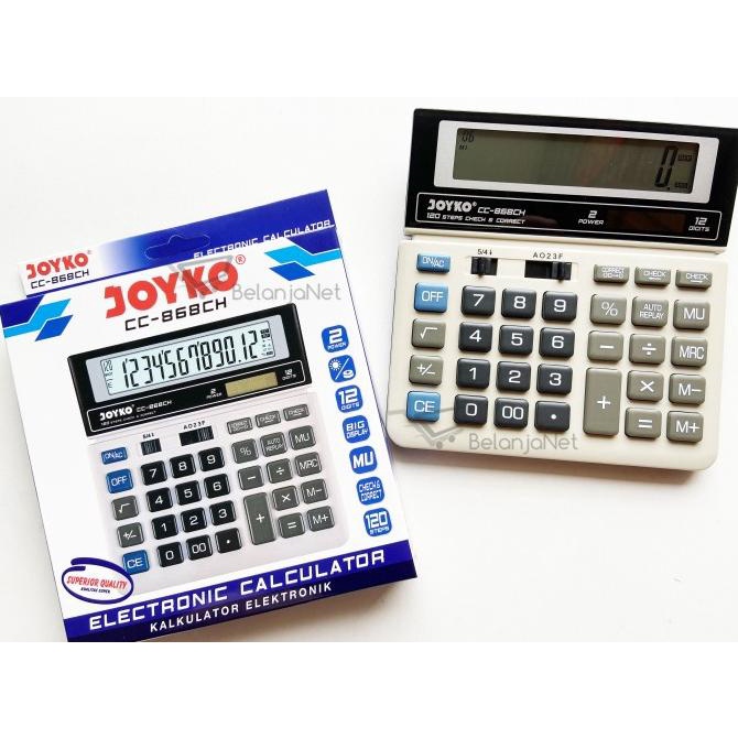 

Calculator | Kalkulator Joyko CC-868CH 12 Digits Check Correct