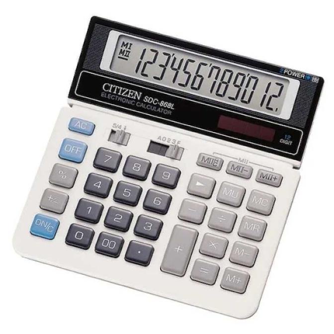 

ORIGINAL Citizen Calculator SDC-868L - Kalkulator Desktop Meja Kantor