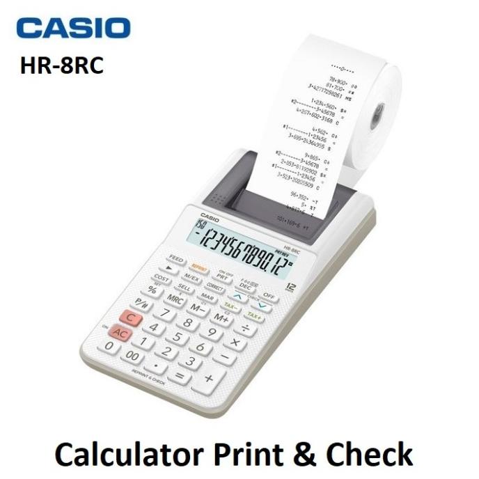 

Casio HR-8RC Calculator Reprint dan Check Kalkulator