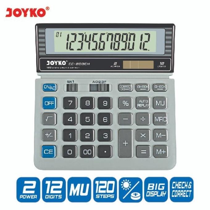 

Kalkulator Elektronik Joyko 12 digits CC-800CH