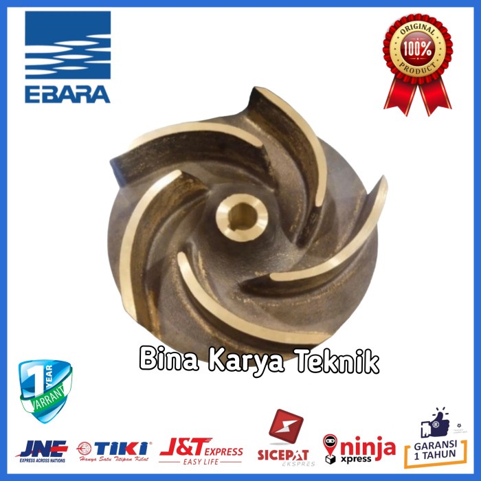 [Original] Impeller Pompa Ebara 100 Sqpb Bahan Kuningan Kipas Pompa Ebara Terbaru