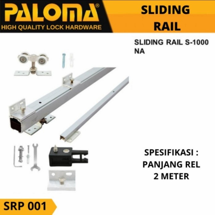 [Ori] Sliding Rail Rel Pintu Geser Paloma Srp 001 2 Meter Rel Pintu Sliding Limited