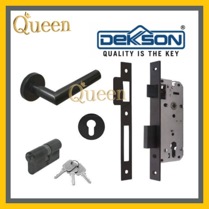 [Baru] Handle Roses Dekson Black/Handel Pintu Hitam/Gagang Pintu Rumah Hitam Limited