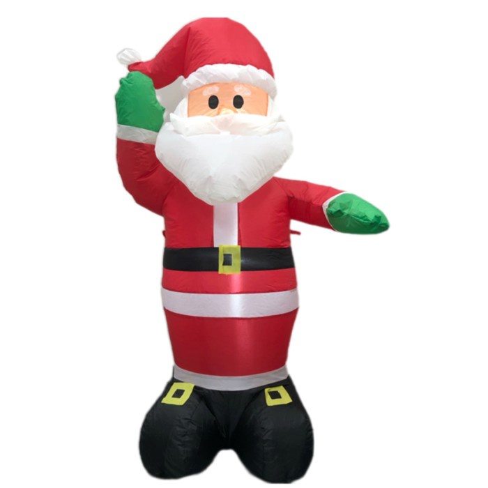 [Original] Noelle 120 Cm Patung Balon Boneka Santa Claus Stick Dekorasi Natal Limited