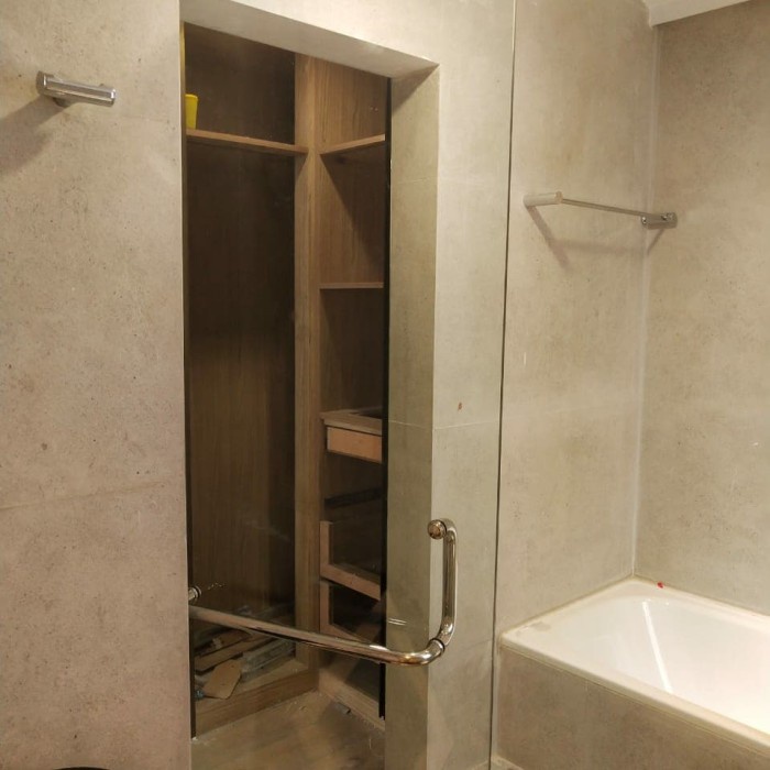 [Ori] Kaca Shower  Pintu Kaca Kamar Mandi  Kaca Frameless  Kaca Tempered Limited