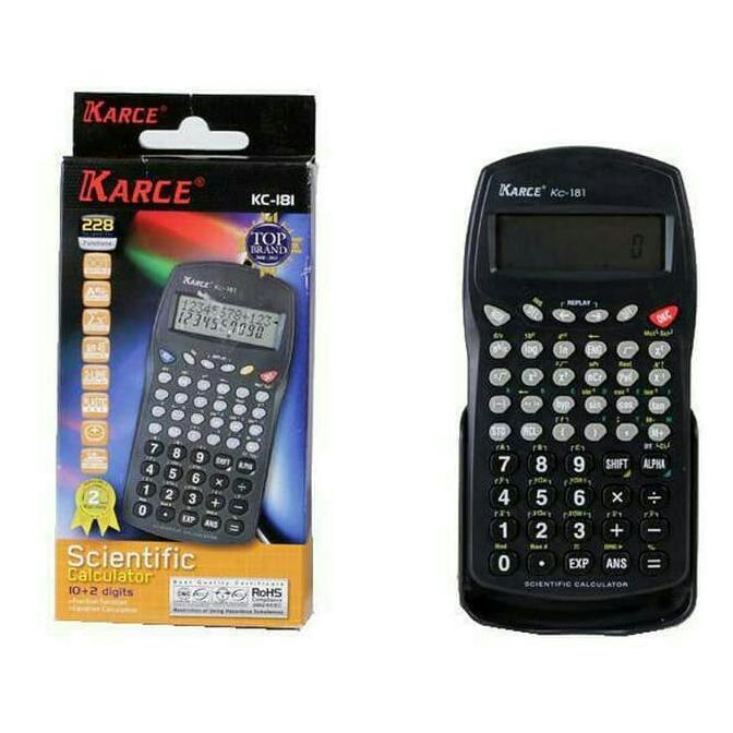 

KALKULATOR/CALCULATOR/ILMIAH/SCENTIFIC KARCE 181#GARANSI