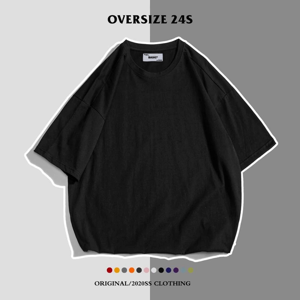 Baju Kaos distro Polos OVERSIZE JUMBO 24s