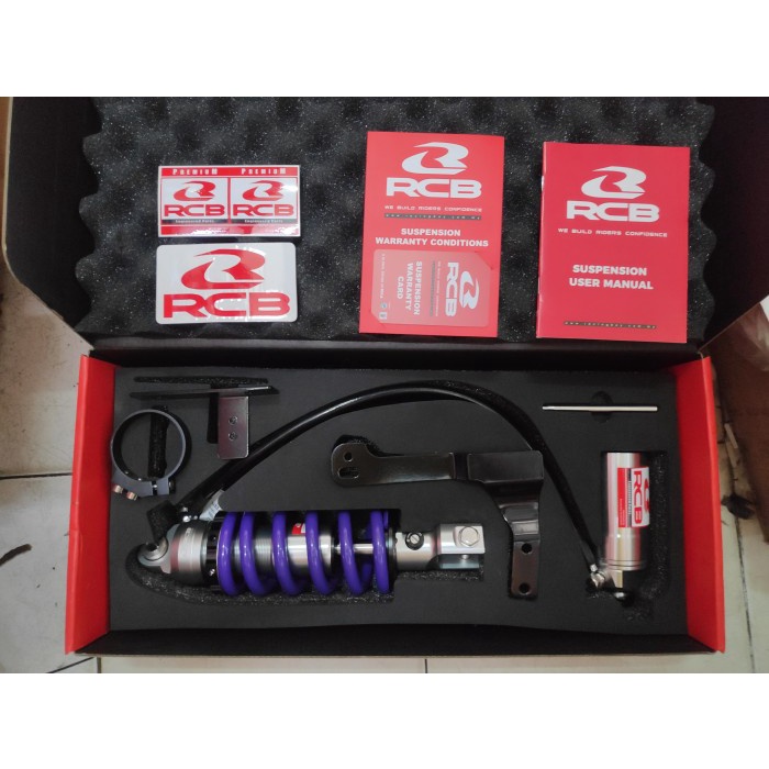 [Baru] Shock Tabung Vixion R15 Xabre Mt-15 Xsr-155 Rcb Db-2 Line Purple Asli Terbatas