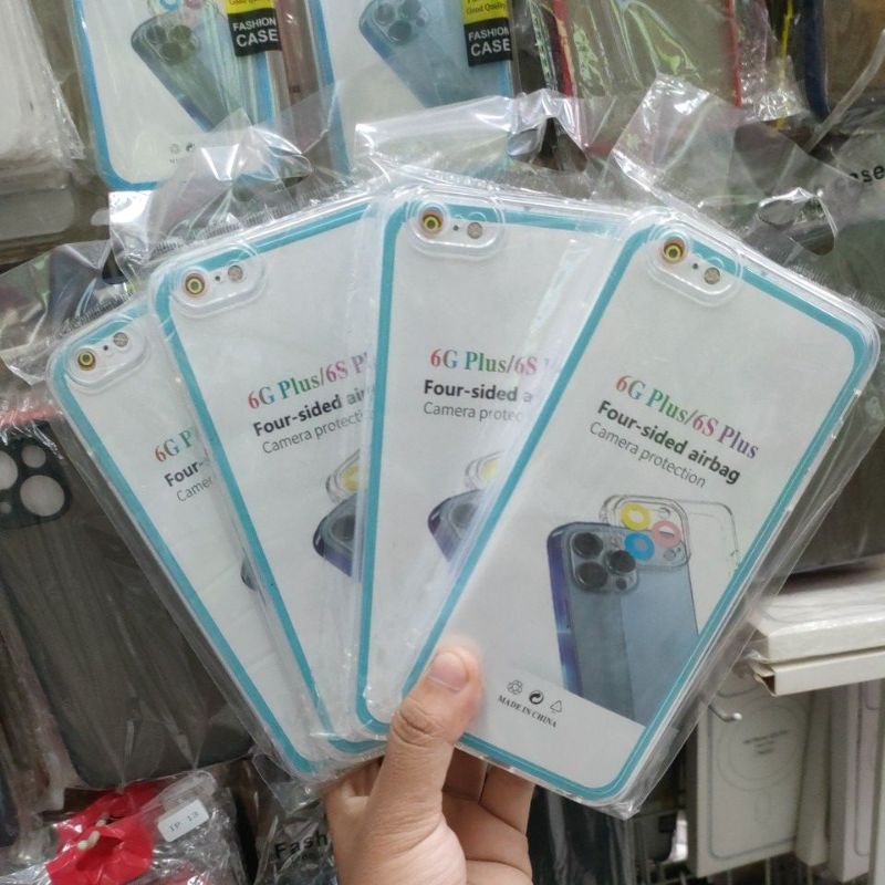 Cace Cassing IPHONE 6G PLUS/ 6S PLUS  Casing Bening Transparan + Pelindung Camera Tebal ACP