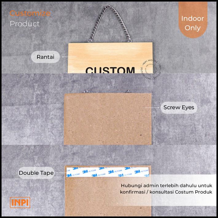 

DISKON 15 X 15 CM 1 SISI DOUBLE TAPE - CUSTOM SIGN INDOOR MDF PERSEGI