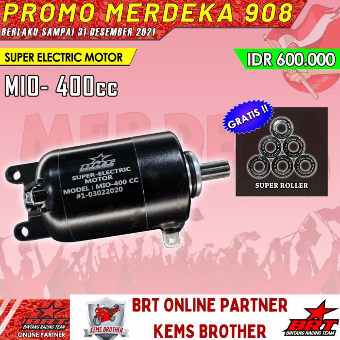 ✨Termurah Dinamo Starter Brt Yamaha Mio Sporty Smile Nuvo Boreup 200Cc-400Cc Berkualitas