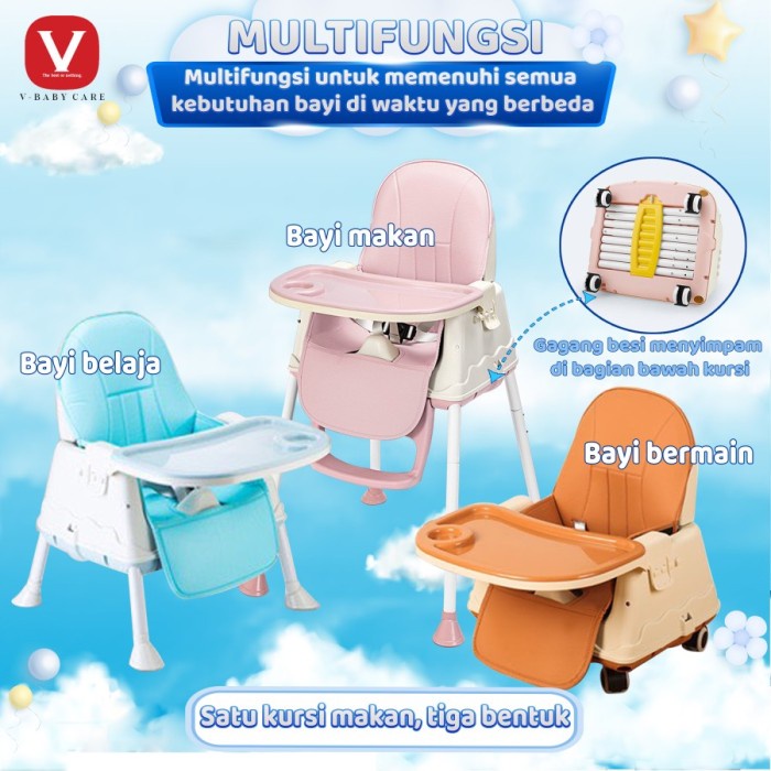 Promo V-Baby Care My Chair (Baby Booster & High Chair)/Vbaby-G01