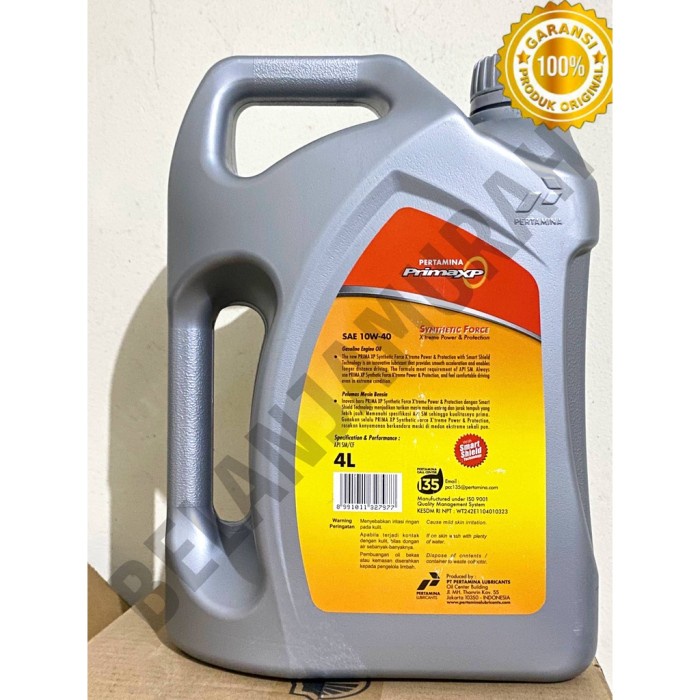 Oli PRIMA XP SAE 10w-40 Galon / 4 Liter 100% ASLI best