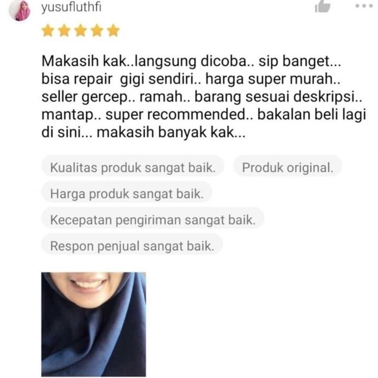 TRENDING TER MURAH  600 BUTIR TEMPTOOTH GIGI PALSU SEMENTARA PENAMBAL GIGI PATAH RENGGANG / TEMTOOTH