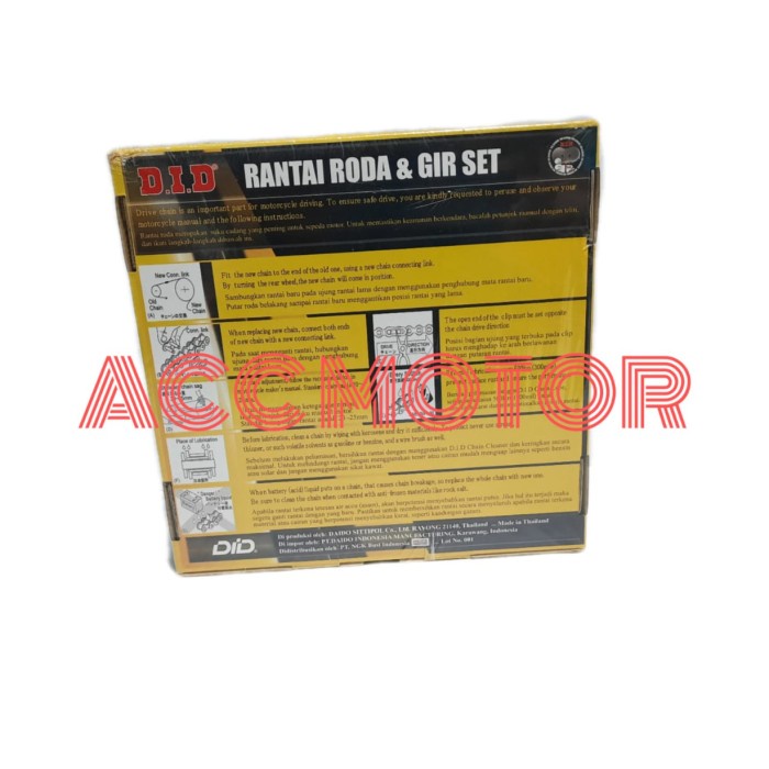 Gear Gir Set & Rantai Yamaha Vega ZR - RR - DID 420NSD - 5D900 best