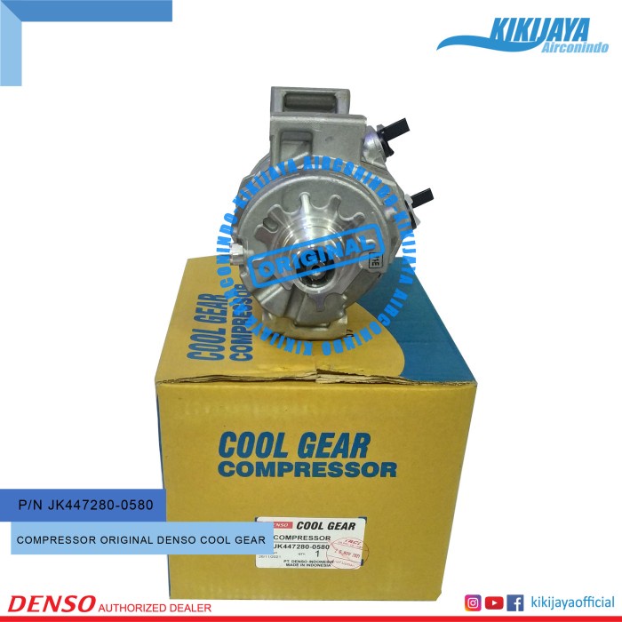 Compressor AC Mobil Innova / Hilux Ori Denso Coolgear JK447280-0580 star