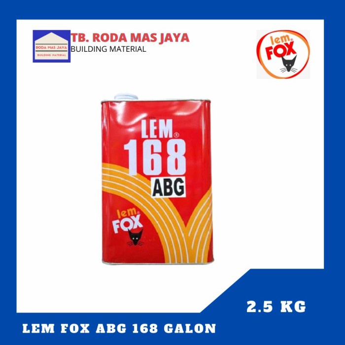 

Lem Fox/Perekat Fox Abg 168 Galon 2,5Kg