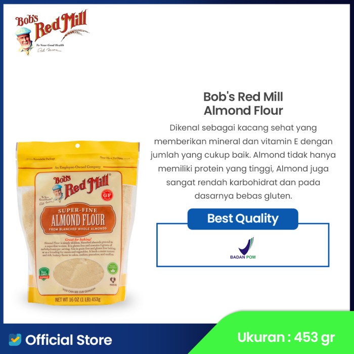 

Promo Bob'S Red Mill Almond Flour 453 Gr