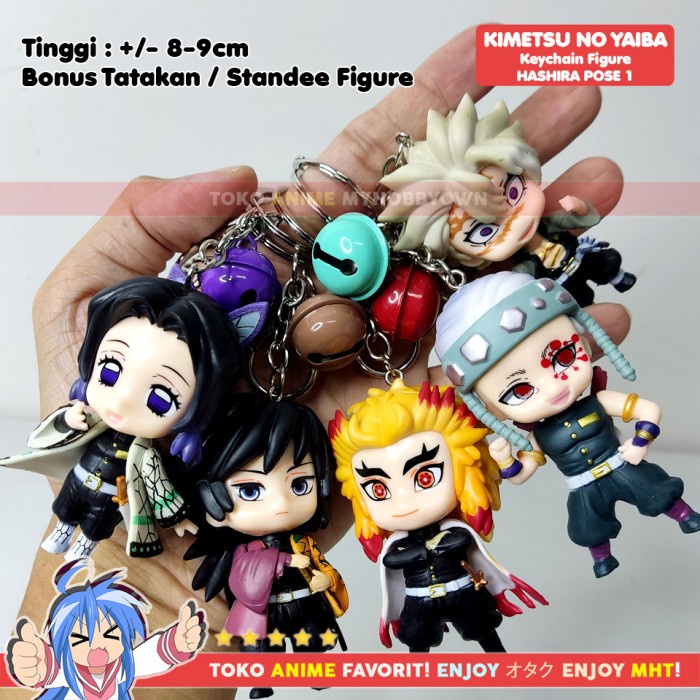 Gantungan Kunci Figure Anime Kimetsu no Yaiba Demon Slayer POSE