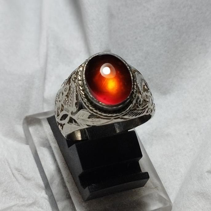 hesonite red garnet merah full giwang