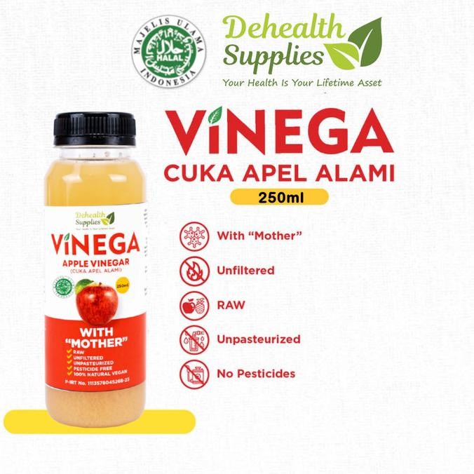 

Terlaris Vinega Cuka Apel Organik (Apple Cider Vinegar) 250 Ml Tbk SALE