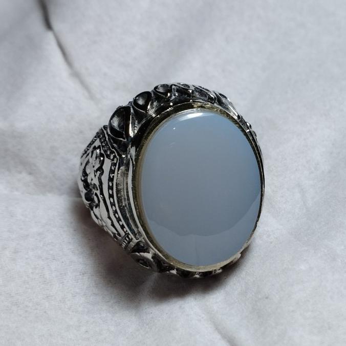 original cincin akik yaman abyad hight quality putih bersih