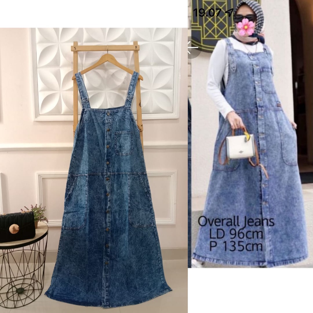 Overall Jeans Tali Ruffle By Jevanni/ Bisa Cod/ Pakaian Wanita