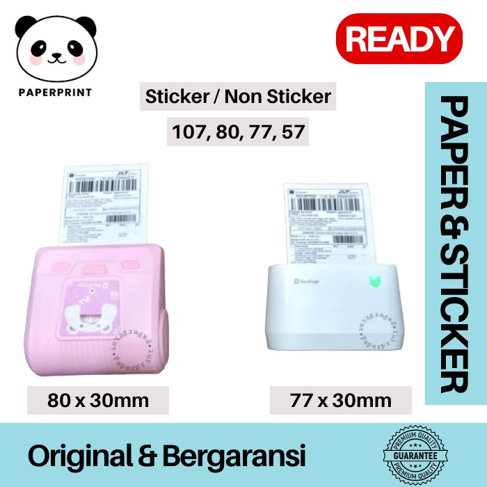 

Promo Kertas Thermal Sticker A3 A6 A9 Peripage Paperang P1 P2S C1