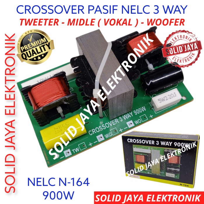 Promo Crossover 3 Way 900W Nelc N-164 Crossover Pasif 3 Way 900 Watt Nelc
