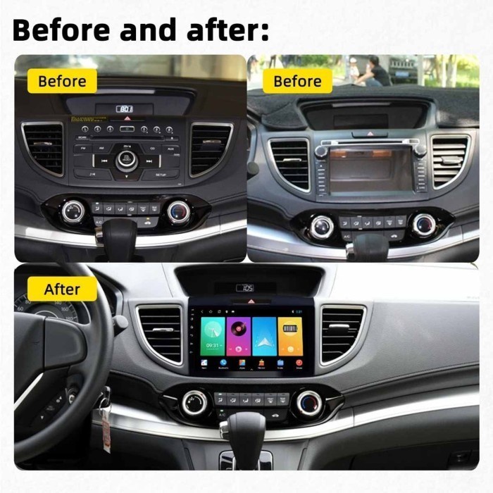 Promo Frame Head Unit Android 9 Inch Crv Gen 4 + Canbus 2012 -2017