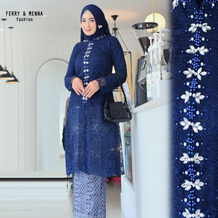 Kebaya Payet Malika Jumbo Ld 130 Cm Terbaru/Kebaya Modern/Kebaya Premium Berkualitas