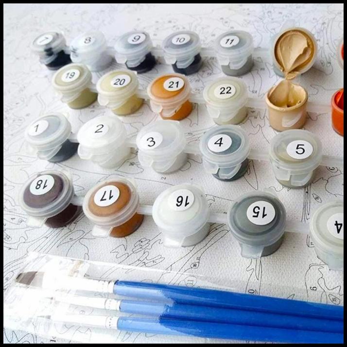 

BEST DEAL PAINTING BY NUMBER LUKISAN KANVAS CAT MINYAK !