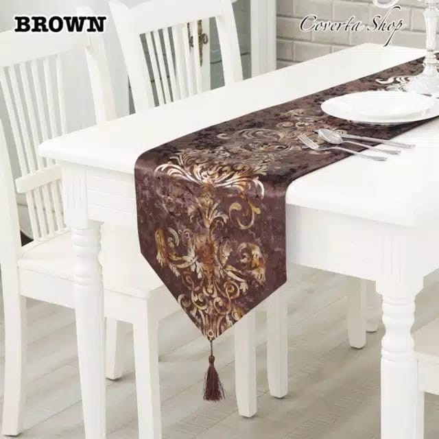 Promo Table Runner Taplak Meja Europe Ukuran 180, 210, 250 Cm