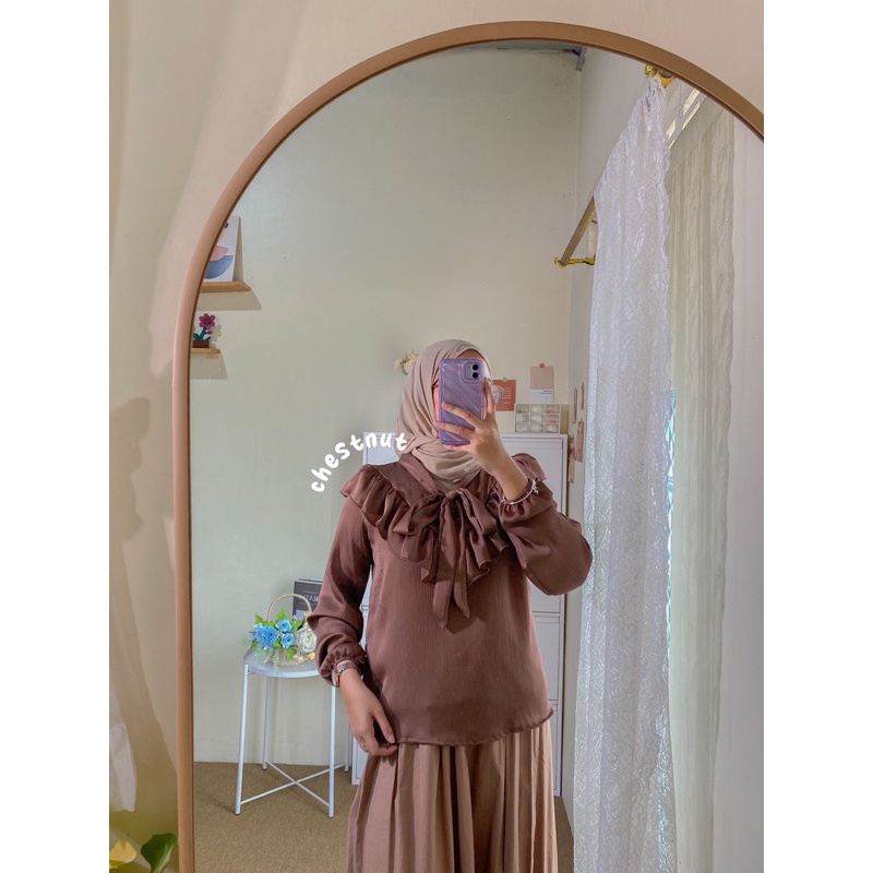 STYLISH MODERN ARUNA BLOUSE / blouse korea / korean blouse / blouse silk