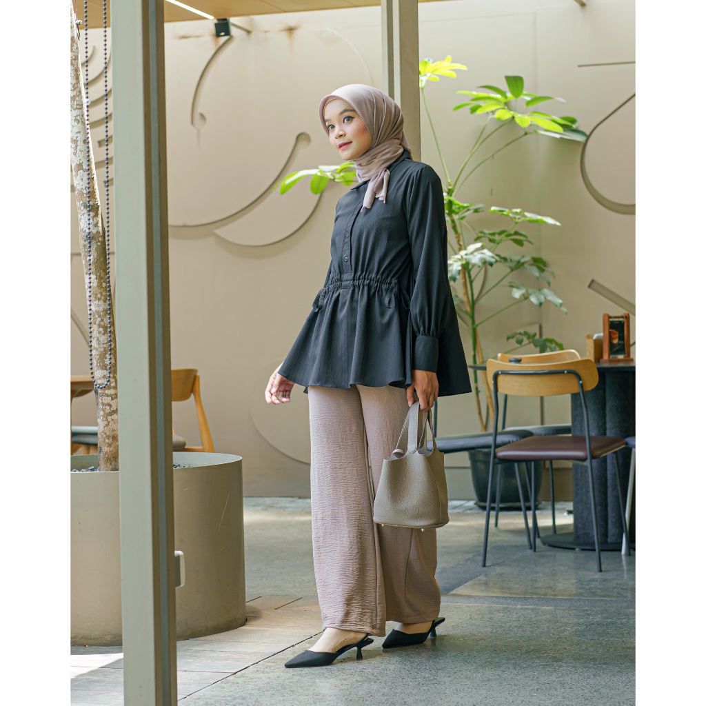 STYLISH MODERN Pansy Blouse - 5 Warna Zysku Xena Blus Atasan Wanita Lengan Panjang