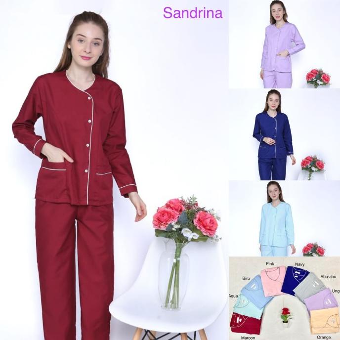 Baju seragam suster (lengan panjang)/ baju baby sitter/ seragam nanny