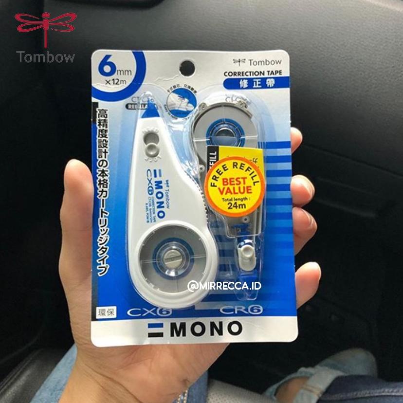 

PROMO PAKET BUNDLING TOMBOW MONO CORRECTION TAPE + FREE REFILL CT-CX4 CT-CX5 CT-CX6 | TIP-EX PITA ROLL TERLARIS